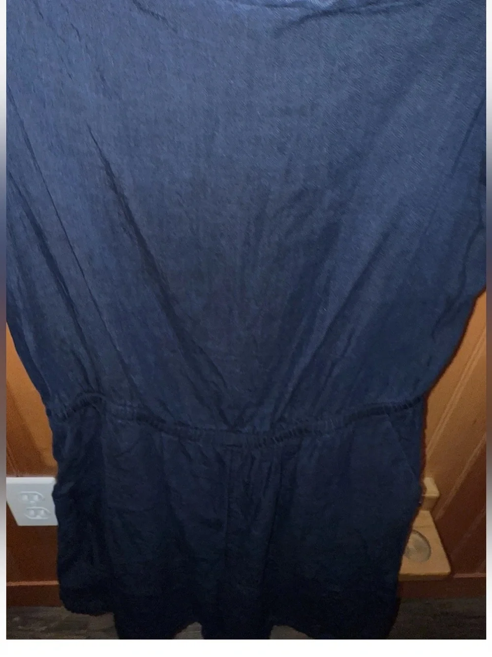 Banana Republic Navy Short Sleeve/off the shoulder Romper